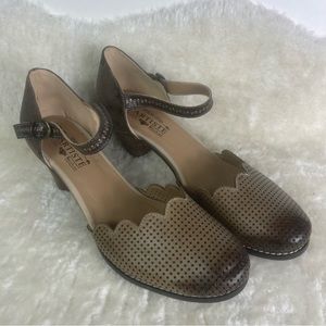 Nordstrom L'Artiste by Spring Step Parchelle Grey Multi Leather 42 or US 10.5-11